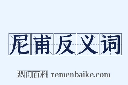 尼甫反义词是什么意思的图片